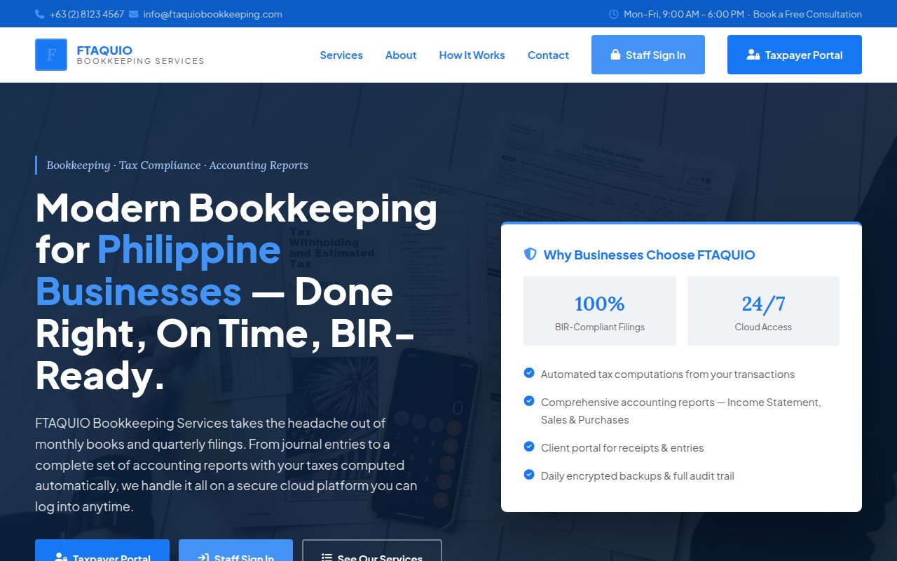 FTAQUIO Bookkeeping Services